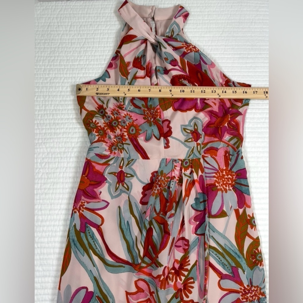 Julia Jordan Floral Halter Maxi Dress. Size 4. Cocktails. Cruise. Tropical. - Picture 7 of 14